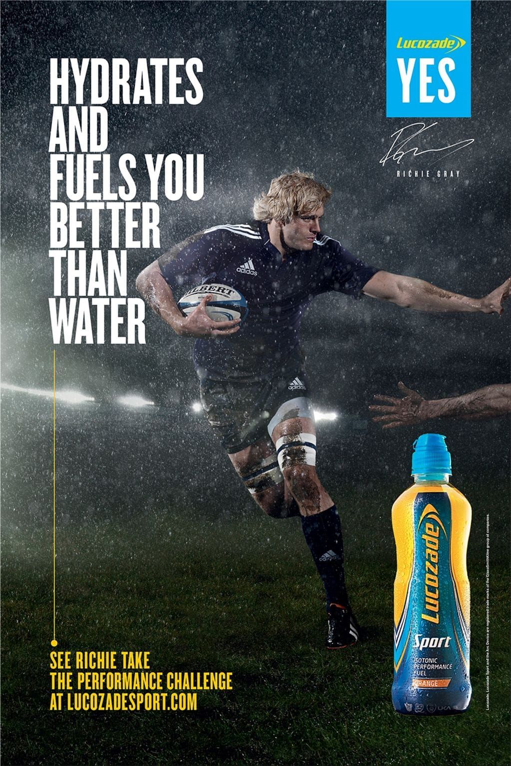 New rugby brand ambassadors|Lucozade ads