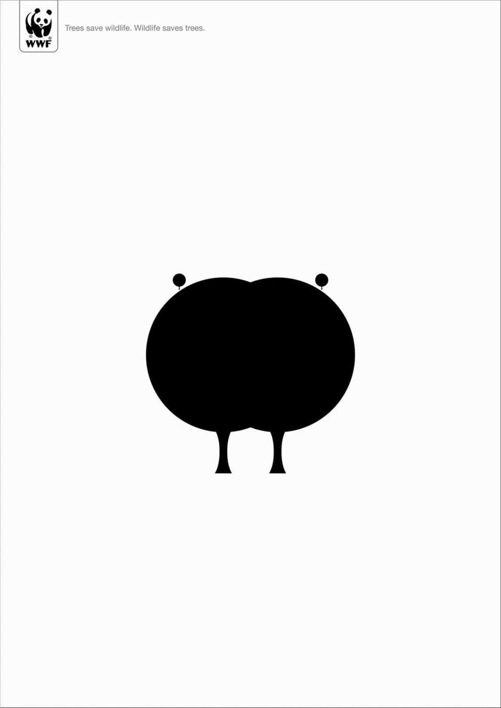 WWF: Trees save wildlife. Wildlife saves trees.|WWF ads