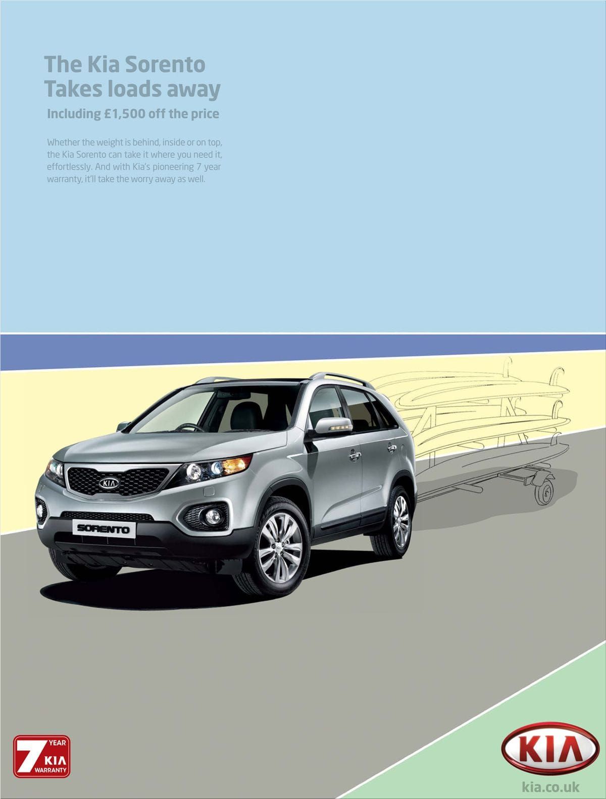 Kia Sorento Takes loads away ad Ruby