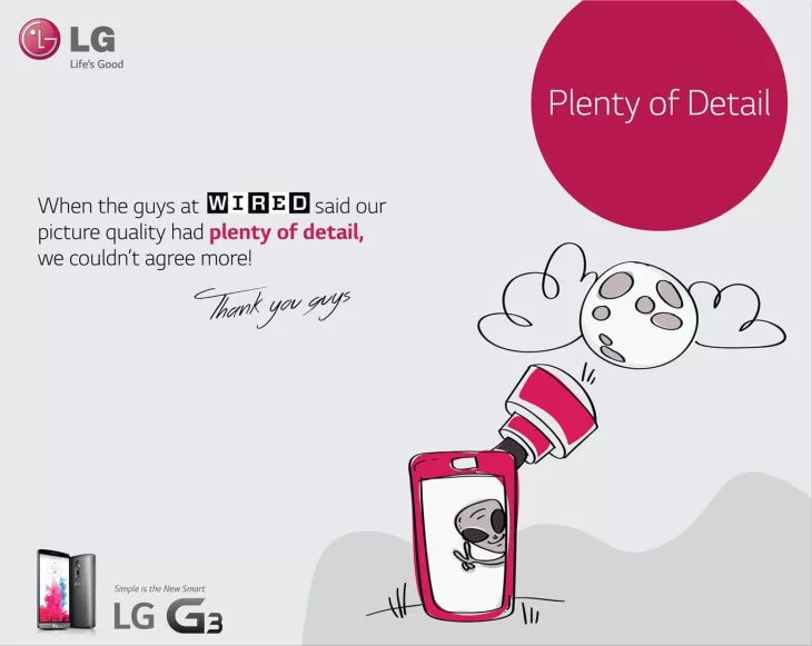 LG print ads