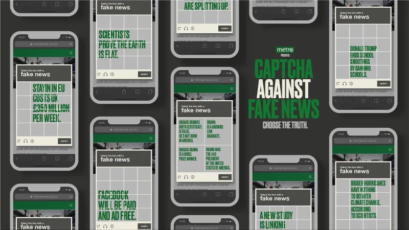 Metro Jornal "Captcha against Fake News"