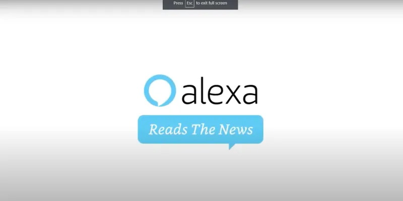 The New York Times "Alexa Reads The News"