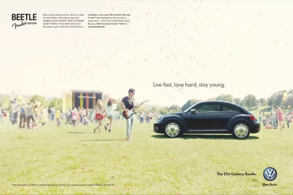 Beetle Fender Edition ads