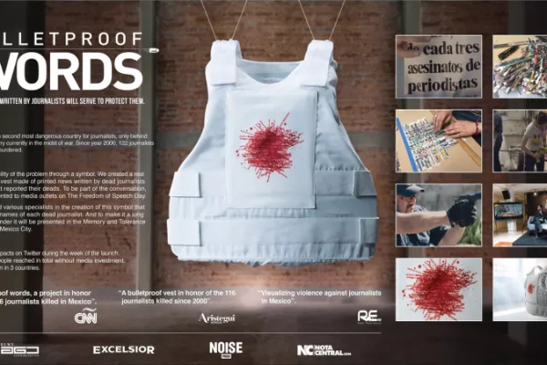 Bulletproof Words "The words written by journalists will serve to protect them"