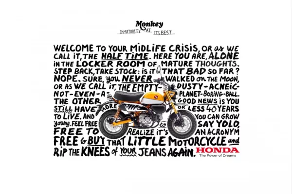 Honda "Monkey - Immaturity at its best"