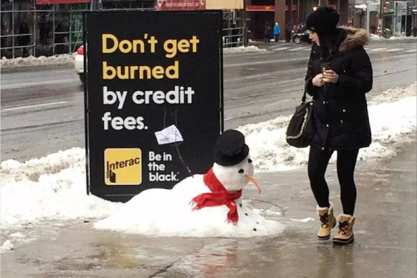 Interac outdoor ads