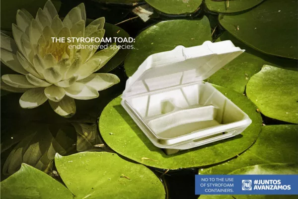Juntos Avanzamos "No to the use of styrofoam containers"