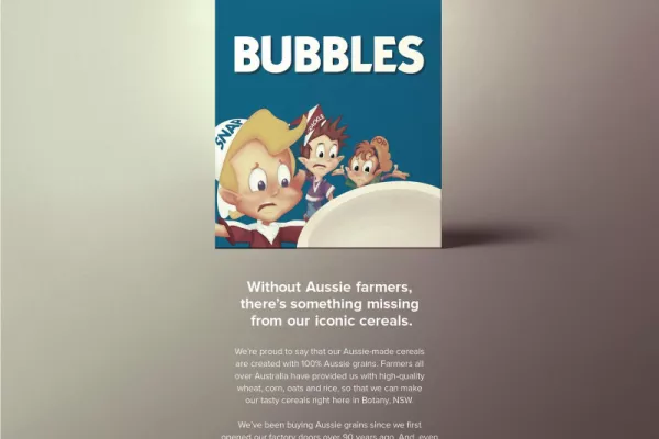 Kellogg's "Without Aussie farmers, there’s something missing from our iconic cereals"