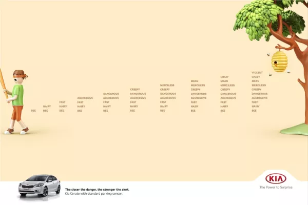 Kia "The closer the danger, the stronger the alert"