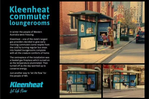 Kleenheat "let life flow - Commuter Loungerooms"