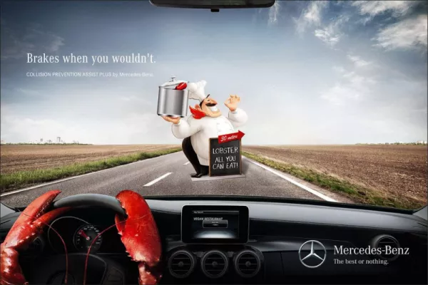 Mercedes Benz: Brakes when you wouldn't.