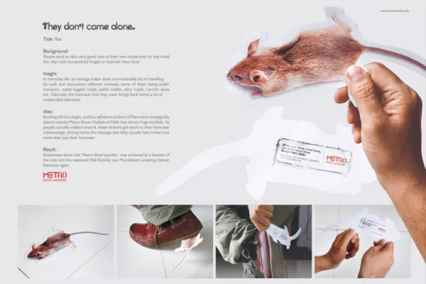 Metro Shoe Laundry ambient ads