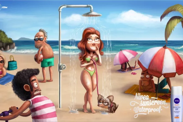 Nivea: "Nivea sunscreen waterproof."