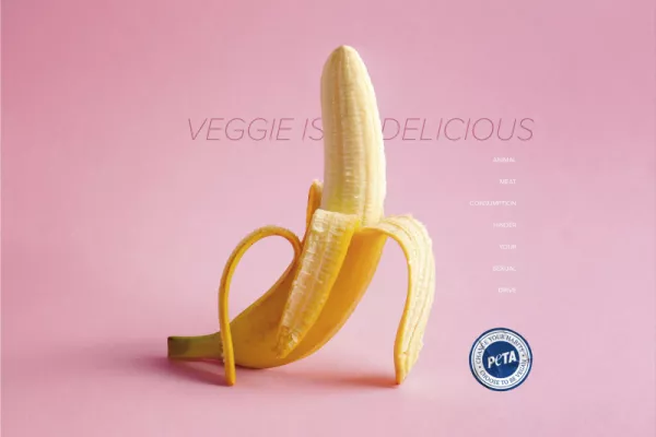 PETA "Veggie is delicious" PETA "Veggie is delicious"