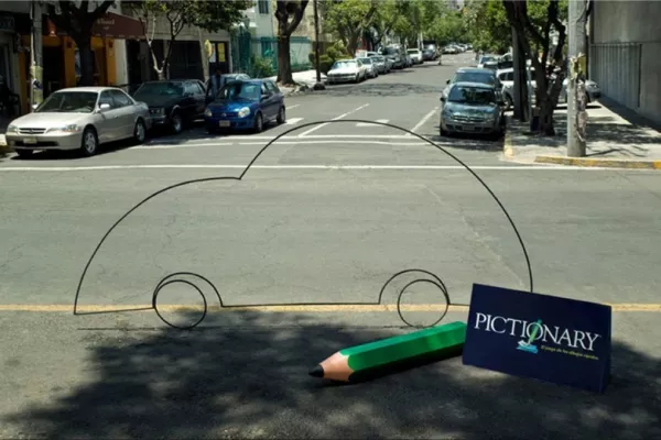 Pictionary print ads