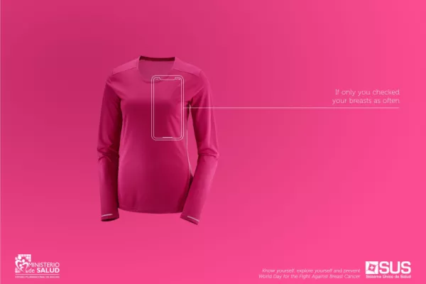 Sistema Único de Salud "If only you checked your breasts as often"