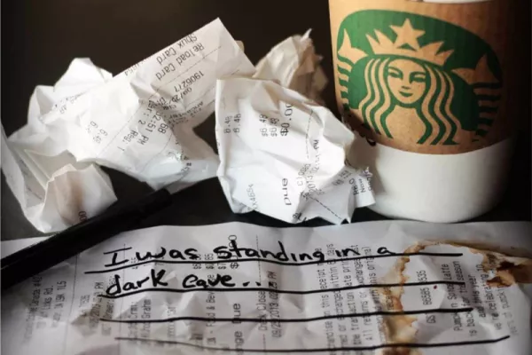 Starbucks print ad