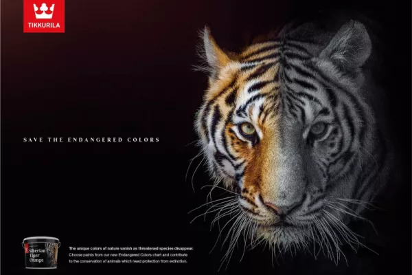 Tikkurila paint company "Endangered Colors" collection