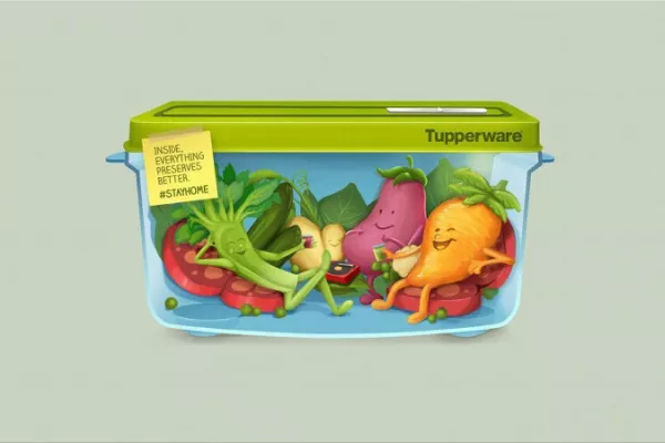 Tupperware "Inside, everything preserves better"
