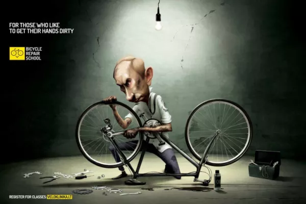 Veloklinika print ad