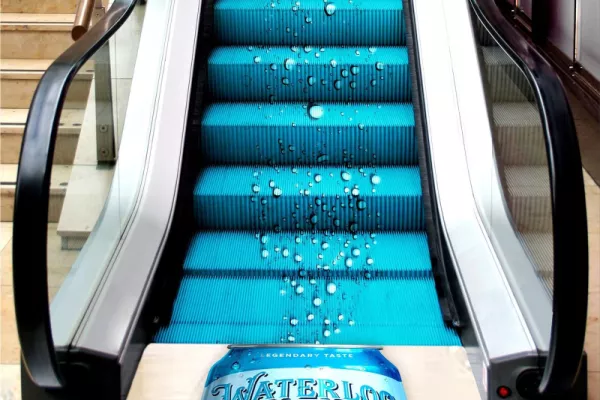 Waterloo Sparkling Water "Waterloo Bubble Escalator"