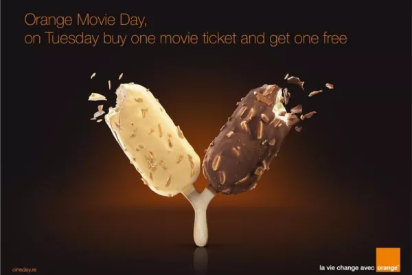 Orange print ads