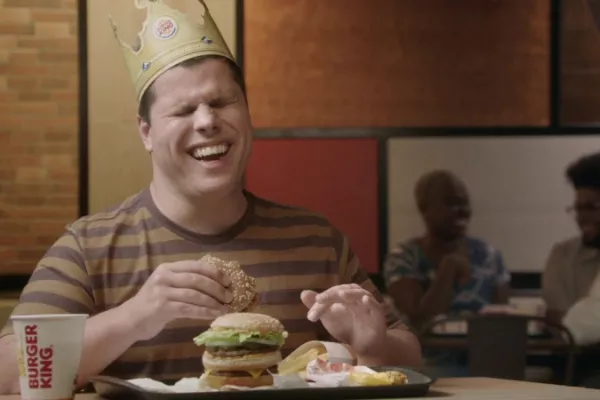 Burger King "a blind Caucasian male"