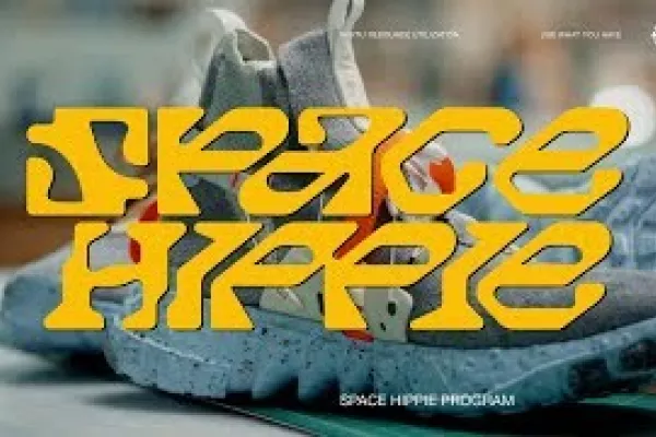 Nike "Space Hippie" Sneakers made from trash