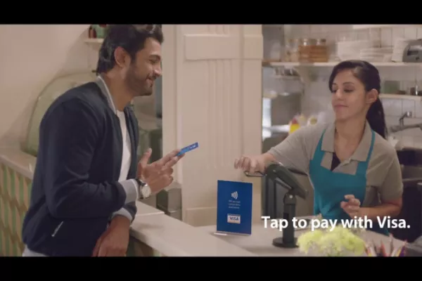 Visa: "Tap to pay with Visa. Just like that." by Isobar