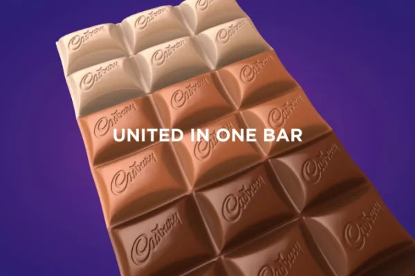 Cadbury Unity Bar, India's first chocolate with dark, blended, milk and white chocolate