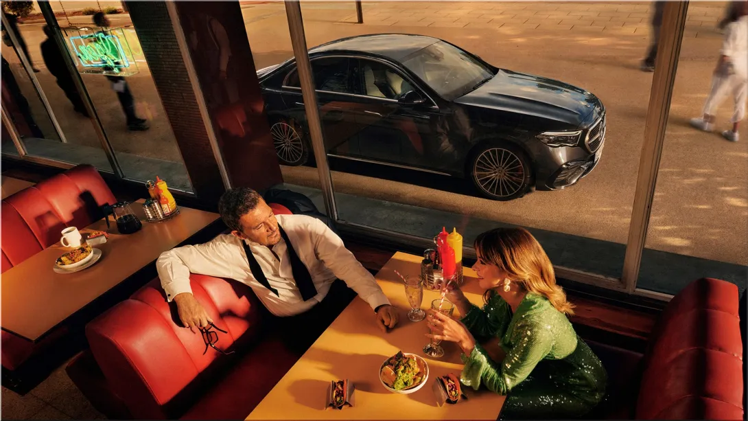 "In Her Shoes" Campaign: Antonio Banderas and Stella Highlight the New E-Class
