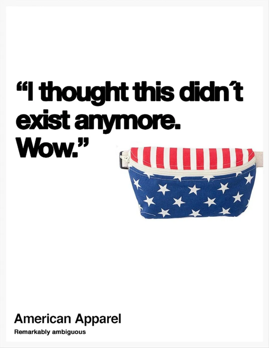 American Apparel print ads