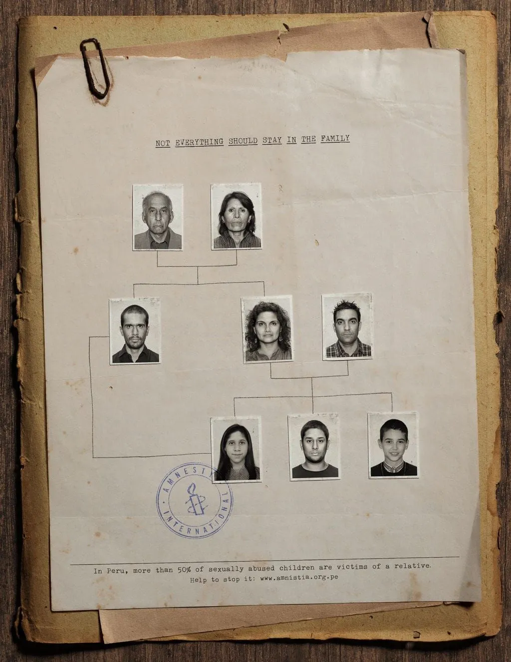 Amnesty International: Not everything should stay in the family.