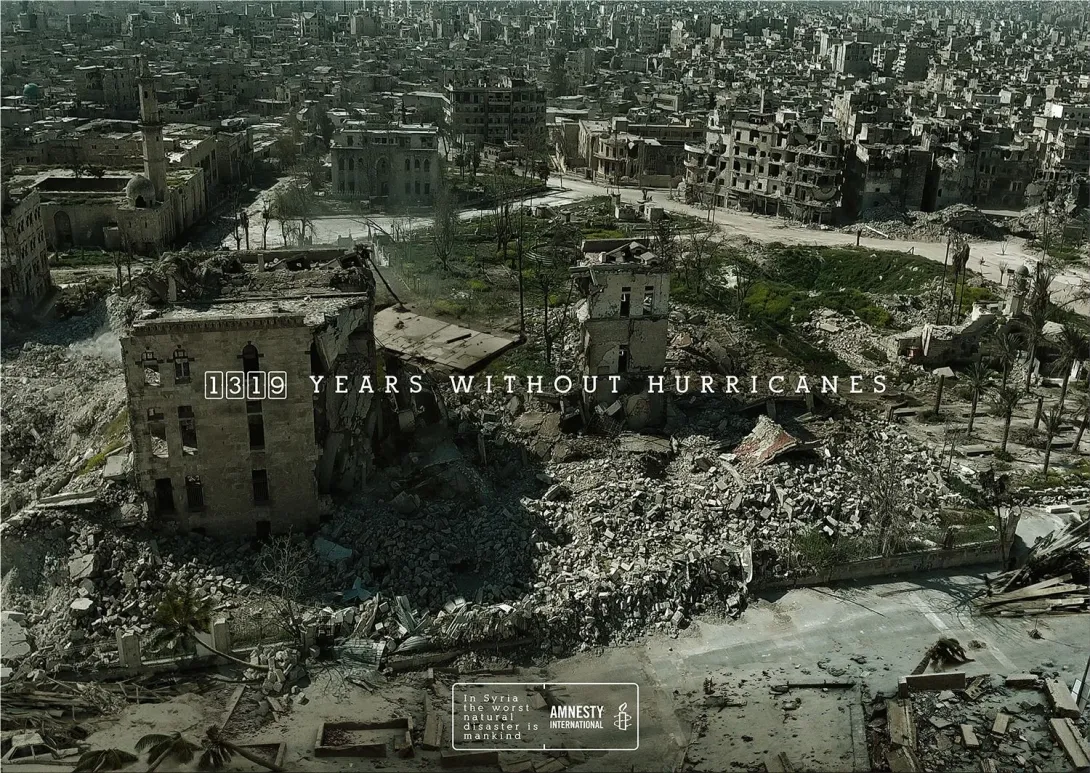 Amnesty International "In Syria the worst natural disaster is mankind"