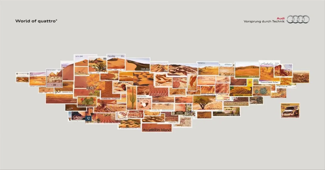 Audi Quattro print ads