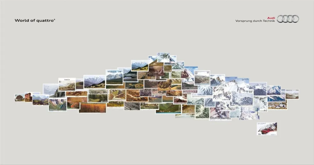 Audi Quattro print ads