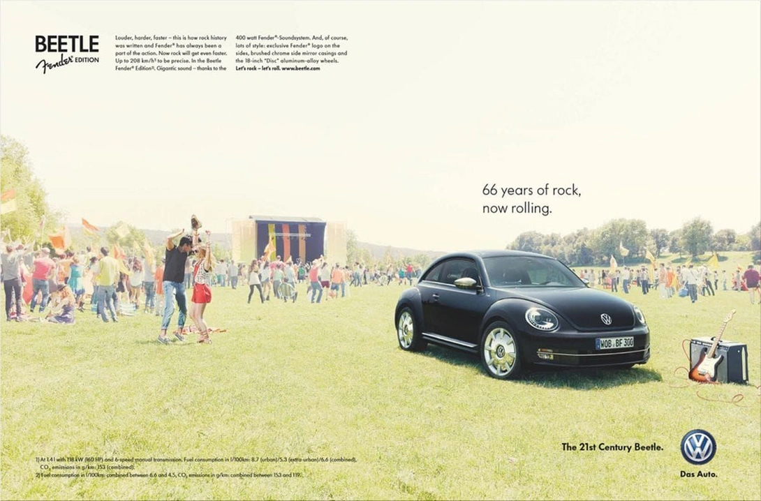 Beetle Fender Edition ads