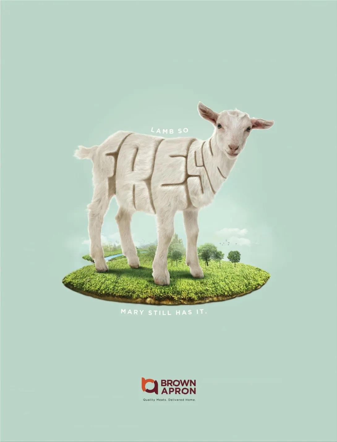 Brown Apron: "Quality Meats"