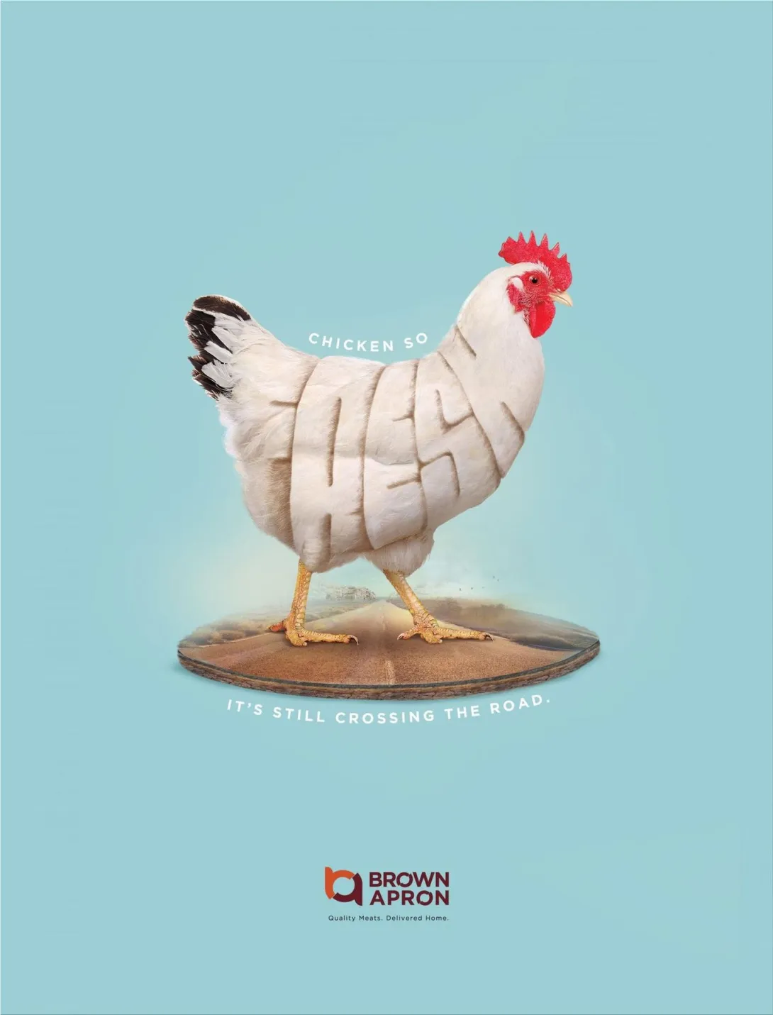 Brown Apron: "Quality Meats"