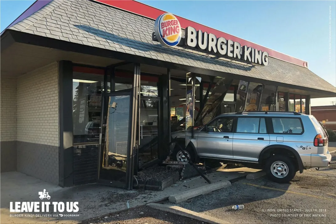 Burger King "Burger King Home Delivery. Leave it to us."