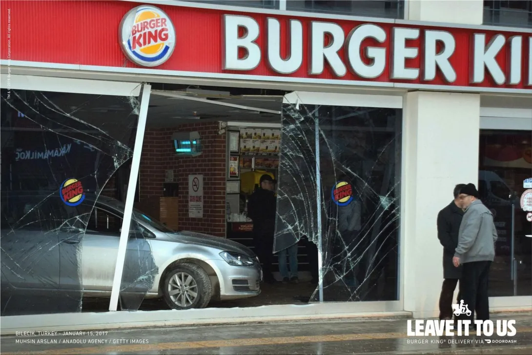 Burger King "Burger King Home Delivery. Leave it to us."