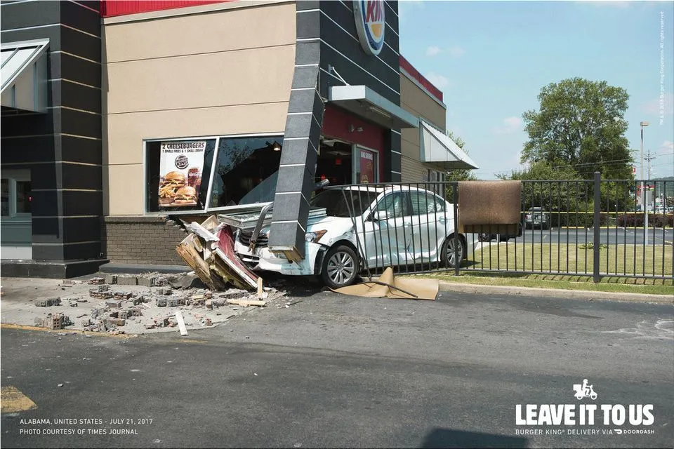 Burger King "Burger King Home Delivery. Leave it to us."