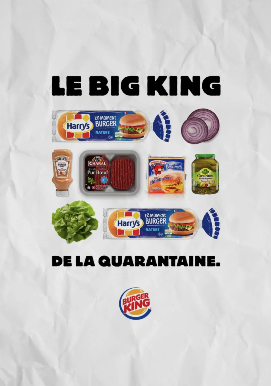 Burger King "Le Whopper de la Quarantaine" by Buzzman advertising