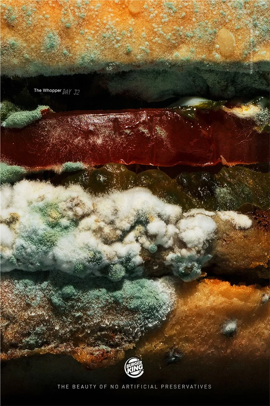 Burger King "The Moldy Whopper" #NoArtificialPreservatives