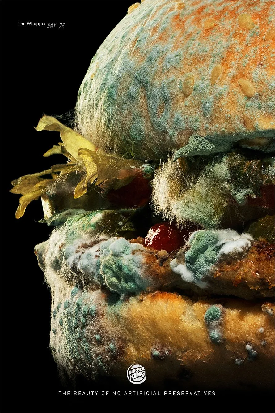 Burger King "The Moldy Whopper" #NoArtificialPreservatives