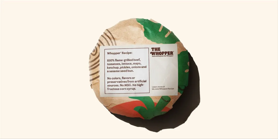 Burger King "Whopper and nothing but the Whopper" ads
