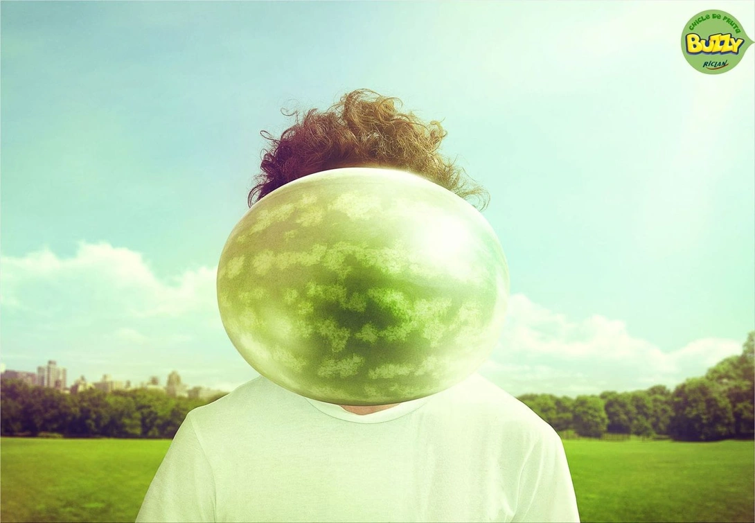 Buzzy Bubble print ads