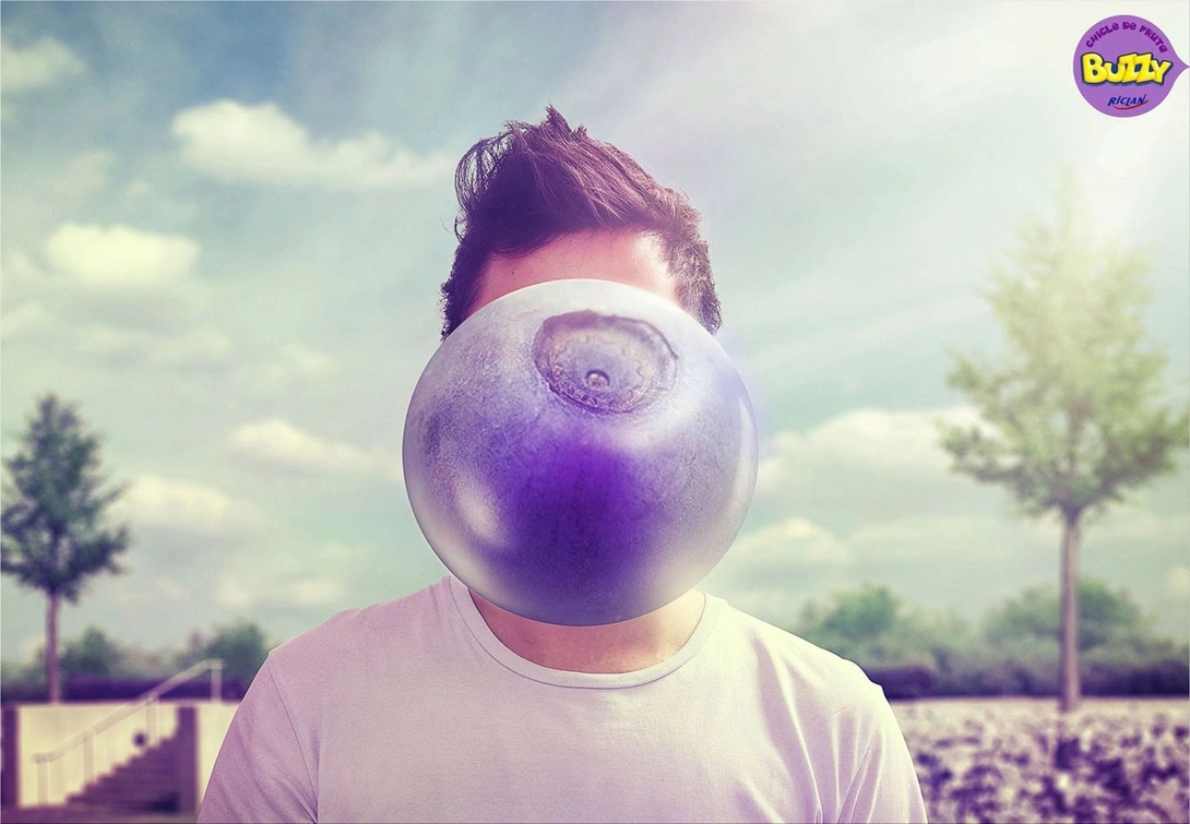 Buzzy Bubble print ads