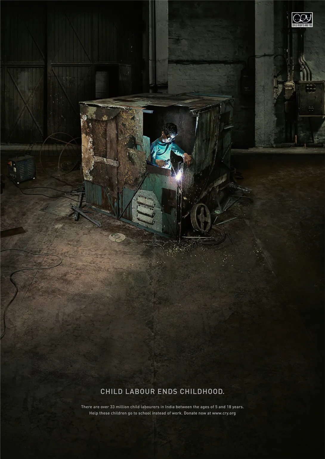 CRY "Child labour ends childhood"