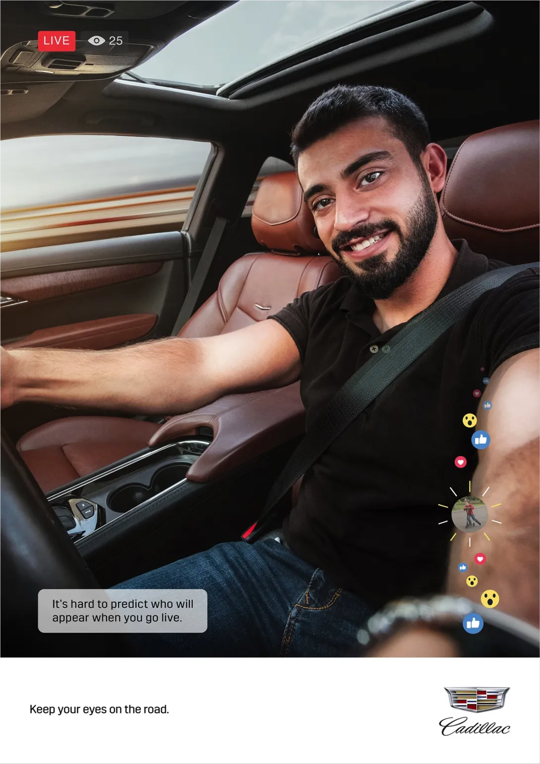 Cadillac "Don't go live and drive" 